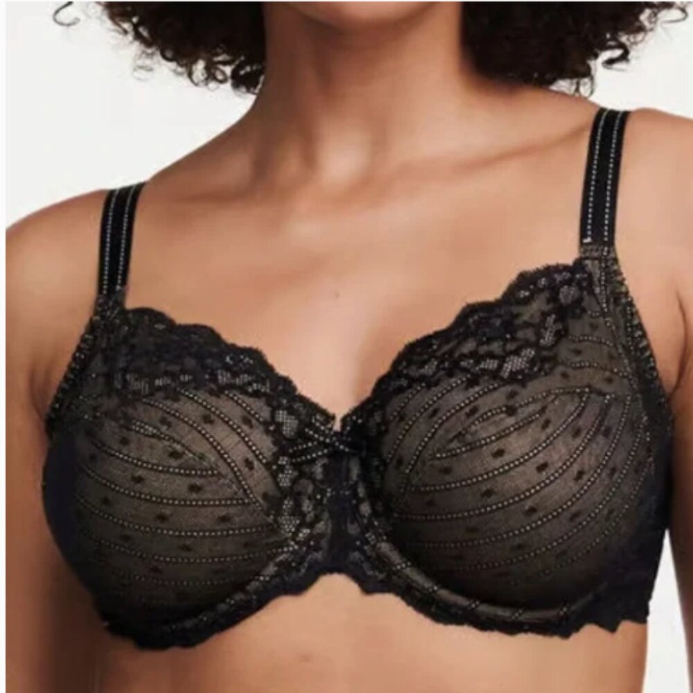 Chantelle Rive Gauche Full Coverage Unlined Bra Lace Lined Underwire